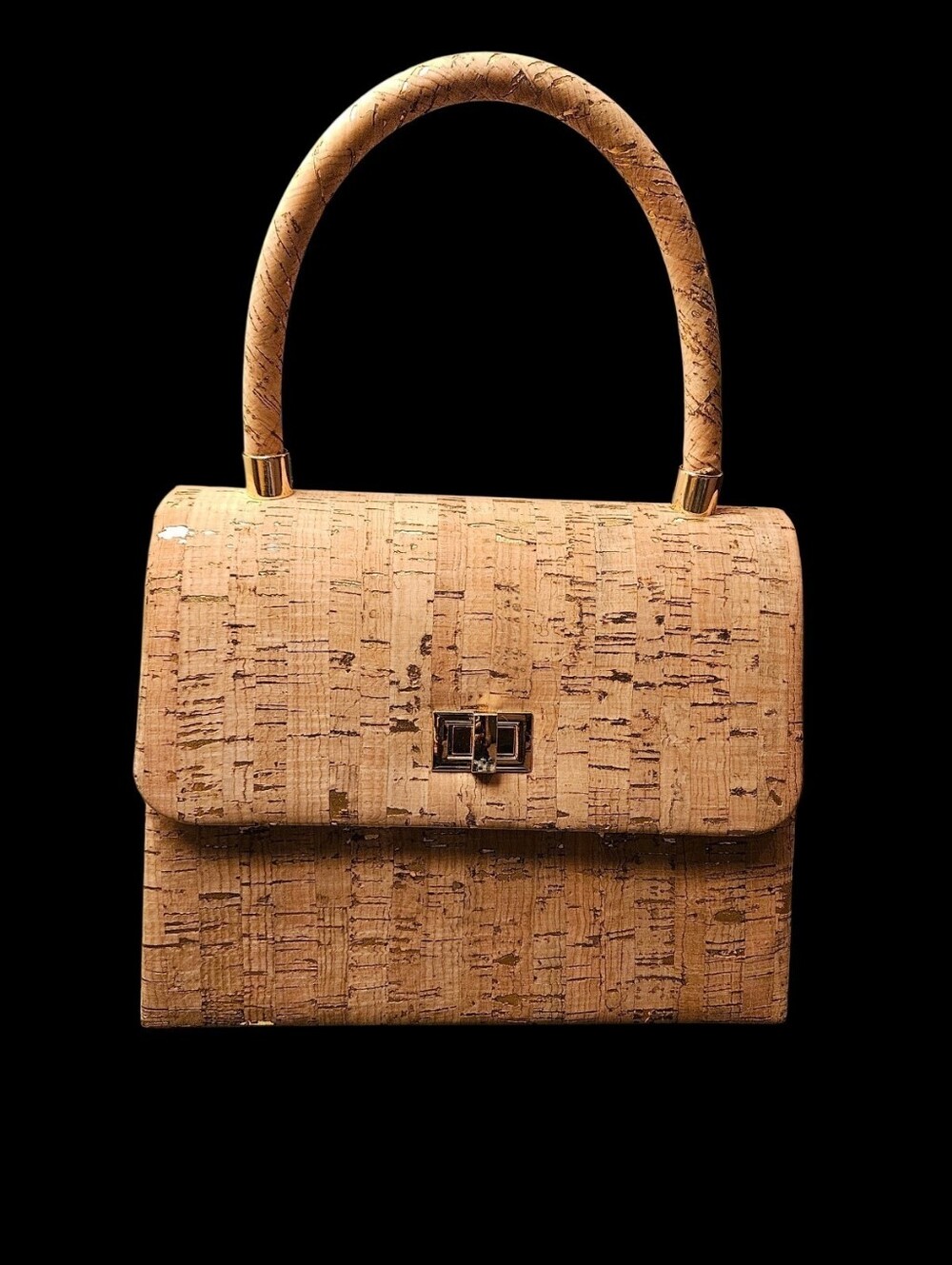 Kelly & Katie High-Handle Cork-Effect Mini Satchel